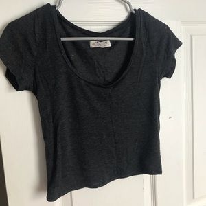 Grey Crop Top